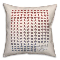 Gradient Stars Throw Pillow