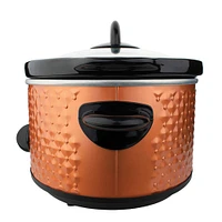 Brentwood Brown 3.5qt. Diamond-Pattern Slow Cooker