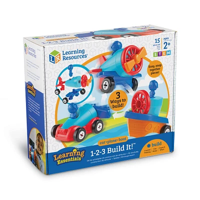 Learning Essentials - 1-2-3 Build It! Car-Plane-Boat