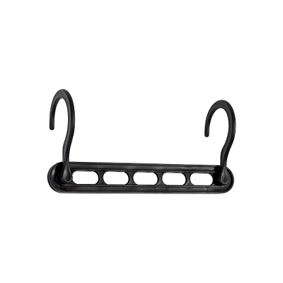 Honey Can Do Cascading 9" Collapsible Black Plastic Hangers, 20ct.