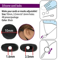 Fablastic™ Silicone Cord Locks