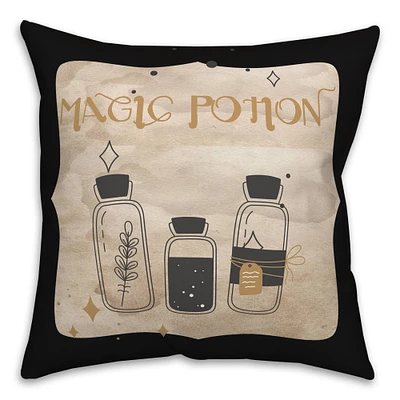 Magic Potion Bottles 2 18" x 18" Throw Pillow