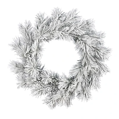 30" Frosted Beckett Pine Christmas Wreath