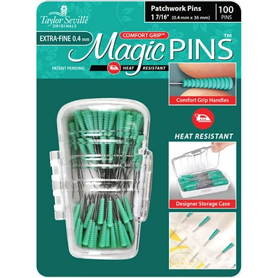Taylor Seville 7/16" Extra Fine Magic Patchwork Pins, 100ct.