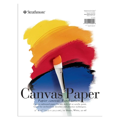 Strathmore® 200 Series Canvas Paper Pad, 9" x 12"