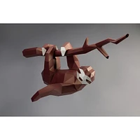 PaperCraft World 3D PaperCraft Hanging Sloth Wall Art DIY Kit