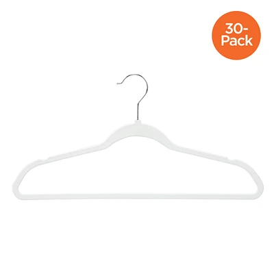 Honey Can Do White Rubberized Suit Hangers