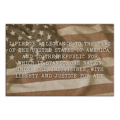 Pledge of Allegiance Canvas Wall Art