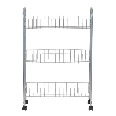 Household Essentials 30" Slim 3-Shelf Storage & Utility Cart