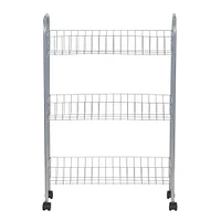 Household Essentials 30" Slim 3-Shelf Storage & Utility Cart