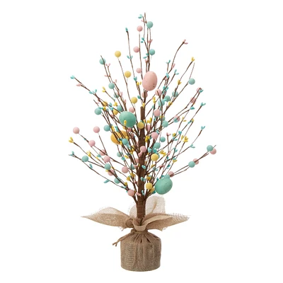 Glitzhome® 18" Easter Eggs Tabletop Tree