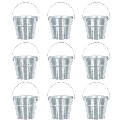 ArtSkills® 5" Small Galvanized Metal Buckets, 9ct.