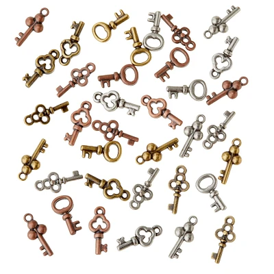 Found Objects™ Multicolor Mini Keys by Bead Landing™