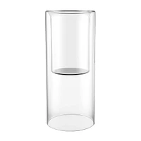 12 Pack: 8" Clear Glass Cylinder Candle Holder by Ashland®