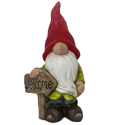 Santa's Workshop 11.5" Welcome Gnome Decoration