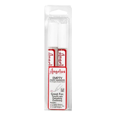 20 Packs: 2 ct. (40 total) Angelus® Empty Paint Markers, 5mm