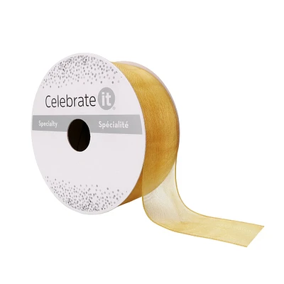 1.5" x 15yd. Satin Shimmer Wired Ribbon by Celebrate It® Specialty