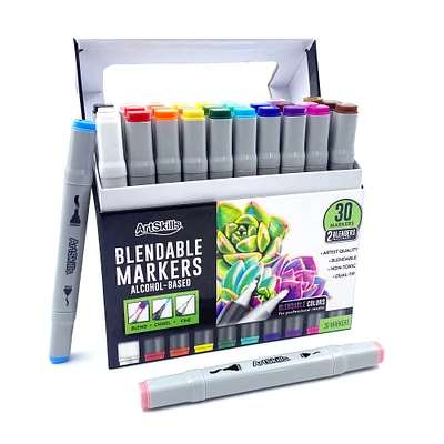 ArtSkills® Chisel & Fine Dual-Tipped 30 Piece Marker Set