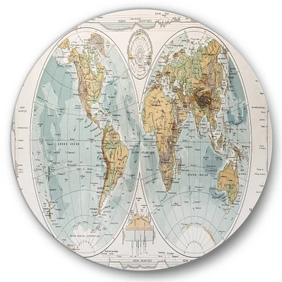 Designart - Ancient Map of The World II