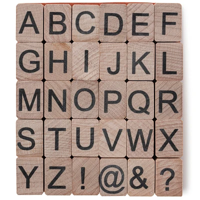 Upper Case Alphabet Wood Stamp Kit by Recollections™