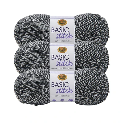 3 Pack Lion Brand® Basic Stitch Anti Pilling™ Yarn	