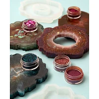 6 Packs: 3 ct. (18 total) Color Pour Resin Geode Coaster Mold