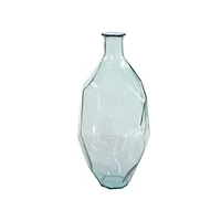 23" Clear Glass Contemporary Vase