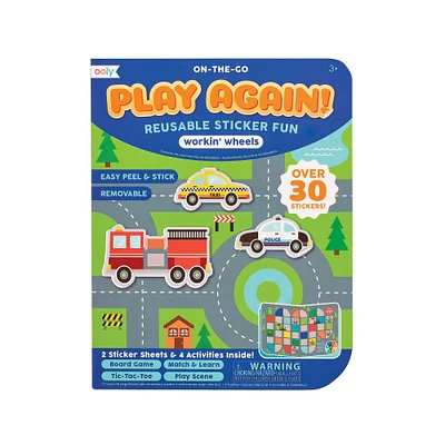 12 Pack: OOLY Play Again! Workin' Wheels On-The-Go Activity Kit