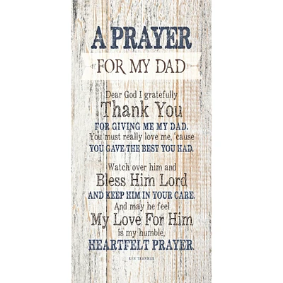 Prayer For My Dad Wall Plaque