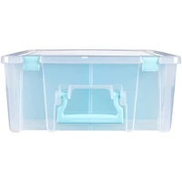 ArtBin® Aqua Super Satchel™ Double Deep Storage Bin with Dividers