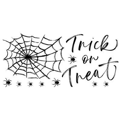 RoomMates Halloween Trick or Treat Spider Web Peel & Stick Decals