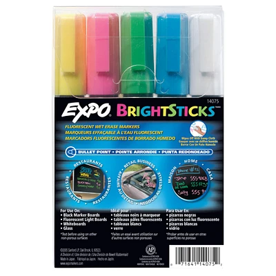 Expo® Bright Sticks™ Wet-Erase Marker Set