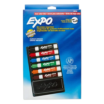 12 Pack: Expo® Erase Marker Set with Organizer and Eraser