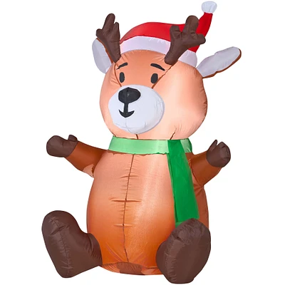 3.5ft. Airblown® Inflatable Christmas Outdoor Baby Reindeer