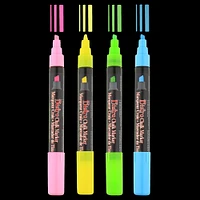 6 Packs: 4 ct. (24 total) Marvy® Uchida Bistro Neon Chisel Tip Chalk Marker Set