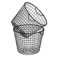 14" Stackable Metal Storage Baskets, 2ct.