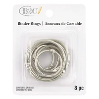 12 Packs: 8 ct. (96 total) Binder Rings by B2C™