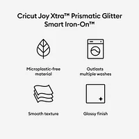 Cricut Joy Xtra™ Smart Iron-On™ Prismatic Glitter