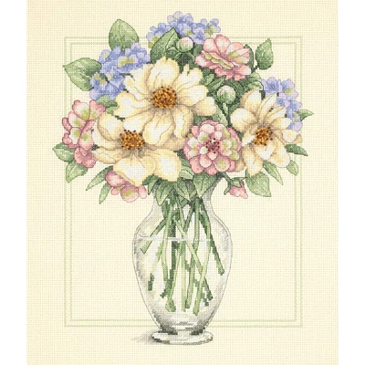 Dimensions® Flowers in Tall Vase Counted Cross Stitch Kit