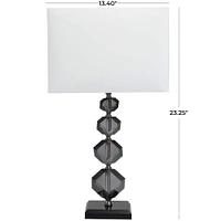 Black Crystal Geometric Diamond Inspired Table Lamp