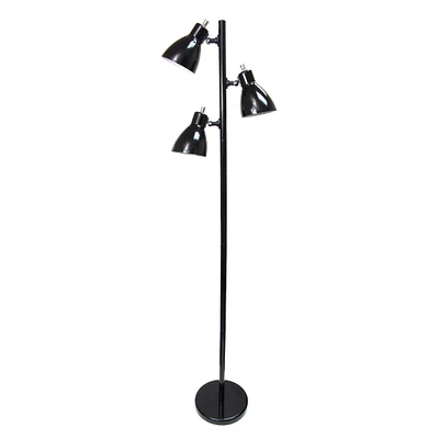 Simple Designs 64" Metal 3-Light Tree Floor Lamp