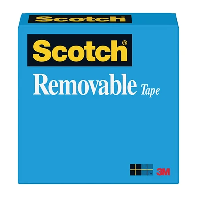3M Scotch® Removable Tape, 1/2" x 36yd.
