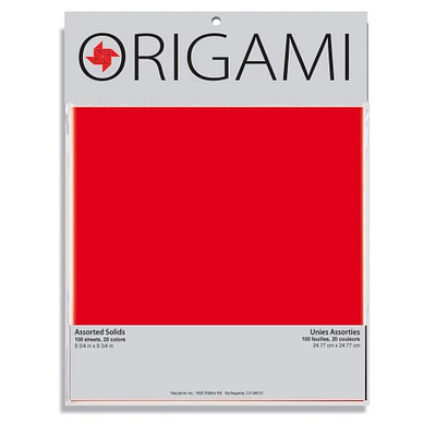 Yasutomo 9.75'' Traditional Origami Paper, 100 Sheets