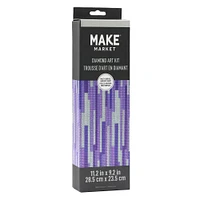 Purple Stripes Diamond Art Kit by Make Market®