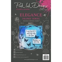 Pink Ink Designs® Elegance A5 Clear Stamp Set