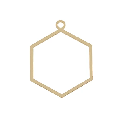 Gold Hexagon Connectors by Bead Landing™