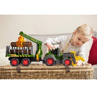 Dickie Toys Happy Fendt 25" Forester Truck & Trailer
