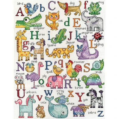 Design Works™ ABC Animals Counted Cross Stitch Kit