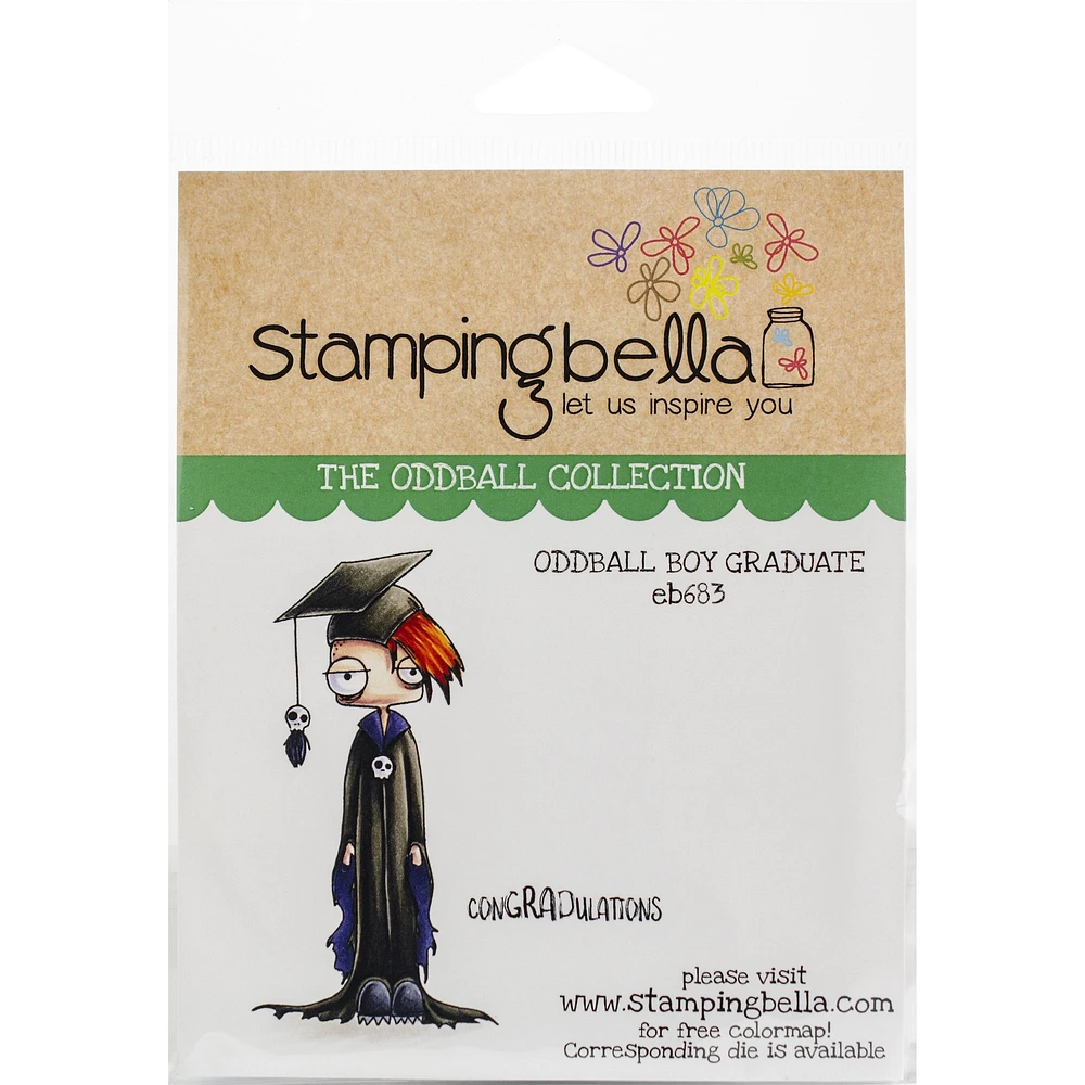 Stamping Bella Oddball Boy Graduate Cling Stamps