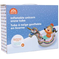 SNOWFUN Inflatable Unicorn Snow Tube